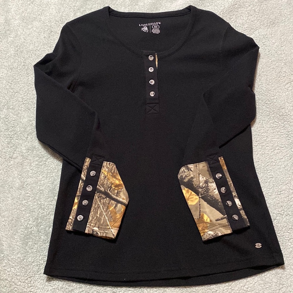 4 Button Camo Long Sleeve